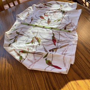 CAbi White Birds Cardigan Sweater